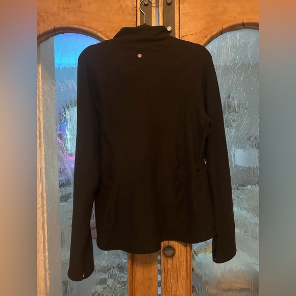 Yogalicious Black Bomber Jacket Versatile Zip-Up - Picture 3 of 3